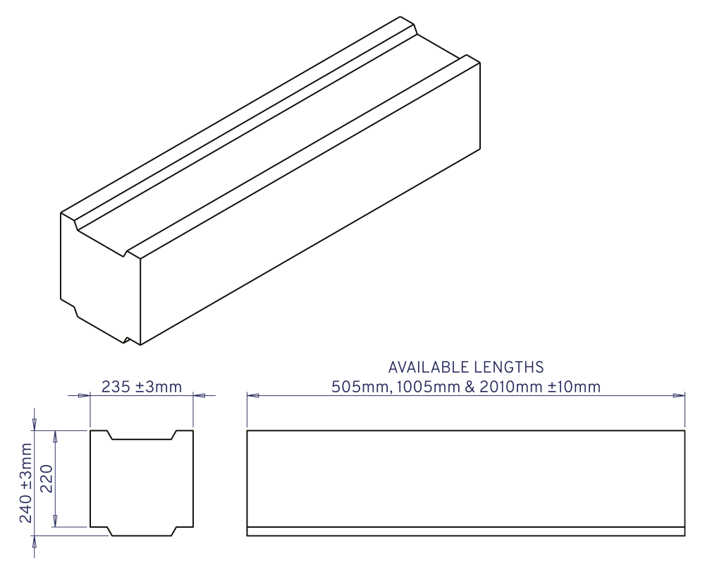 Technische Zeichnung des Stacker-Systems